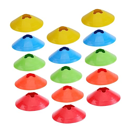 balacoo 20pcs Football Training Markers Flexible Markers for Soccer Basketball and Agility Drills Bright Colors for Use