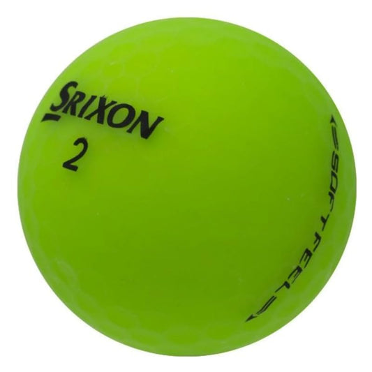 LostGolfBalls - Srixon Soft Feel Matte Green Golf Balls in Mint Condition, Recycled Used Golf Balls, AAAAA Quality, Soft Feel, Green
