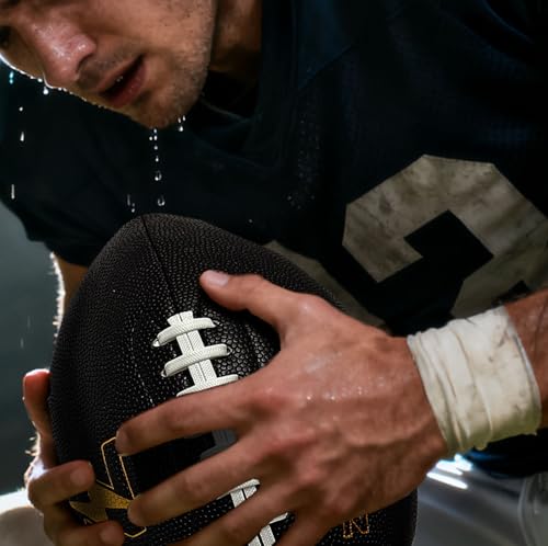 ZEESHINE Solo QB Throw & Rebound Training Official Size Football for Solo Wall Practice