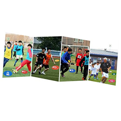 10Pcs Soccer Training Spot Markers Durable Football Roadblock Plates for Agility Drills and Games Non Slip