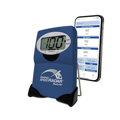 swing speed radar - Golf Training Tool - Accurate Club Speed Measurement 20-200 MPH - Portable Doppler Radar for Distance & Consistency Training - US Made