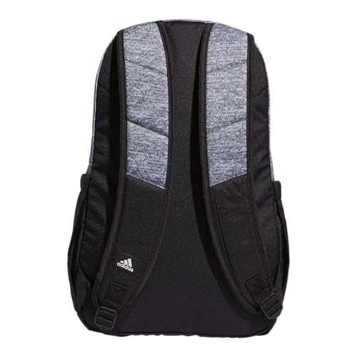 adidas Defender Sports Backpack with Shoe Compartment, Soccer Bag - color: Jersey Onix Grey/Black