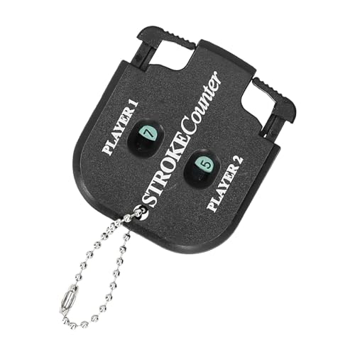 HURRISE 2pcs Portable Score Counter - Stroke Shot Score Counter with Key Chain, ABS Material for Easy Carrying, Ideal for and Other Games