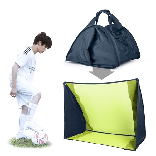 Auto Pop Up Soccer Goal - Set up in 1 Sec, Portable & Lightweight, 36 × 24 Folding Soccer Nets for Kids and Youth Outdoor Soccer Ball Training Equipment Goals