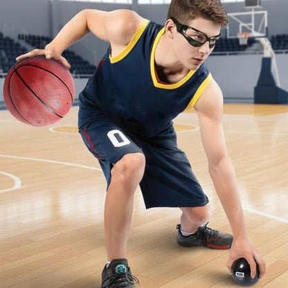 Dribbling Goggles, Basketball Ball Handling Skills Basketball Glasses with Case Adjustable Strap Flexible Sports Training Equipment Sporting Goods..