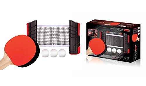 Retractable Table Top Tennis Game Set