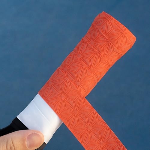 Supacaz SupaSuave Neon Orange Pickleball Overgrip - Tacky Pickleball Paddle Grip Tape Wrap - Pickle Ball Anti-Sweat Overwrap - 3pk