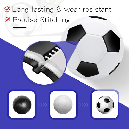6 Pack Soccer Balls with Pump Needle, Size 3/4/5 Soccer Training Ball Practice for Kids,Youth and Adults, Soccer Ball Bulk - size: size5, 6pack