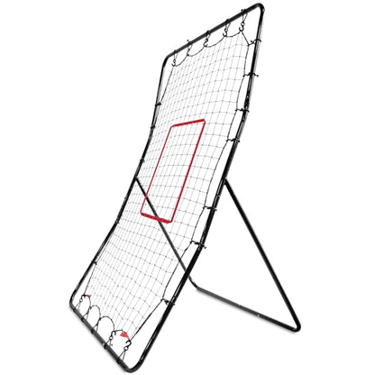 SKLZ PitchBack Baseball and Softball Pitching Net and Rebounder, Black/Red, 2' 9" x 4' 8"