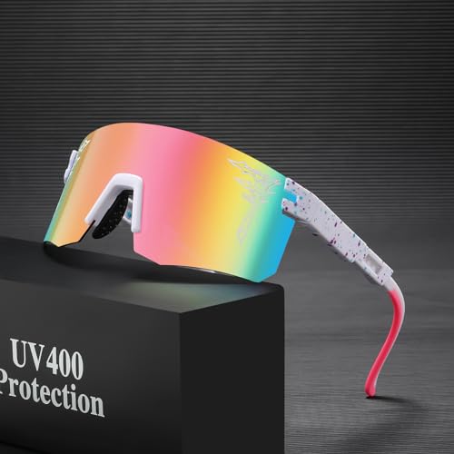 FIXEROS Polarized Youth Baseball Sunglasses for Age 8-16 Boys Girls UV400 Kids Cycling Eyewear Teenagers Sports Glasses - color: Fay20