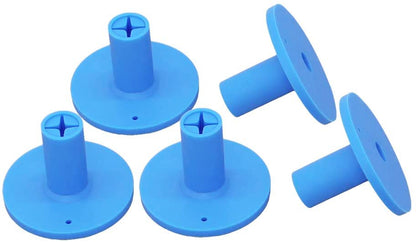Golf Rubber Tee Holder Set for Golf Driving Range Tee Practice Tool Pack of 5 - color: Blue