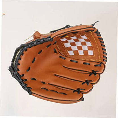 Balacoo Men's Baseball Glove Adult Size Softball Gloves Thicken Pu PVC Random Color