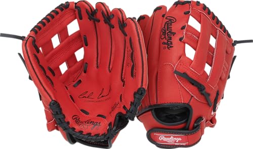Rawlings | Sure Catch Baseball & Softball Glove | T-Ball, Youth & Adult Rec Models | Multiple Sizes & Styles - color: Corbin Carrol Model, size: 10.5" | Ages 6-8