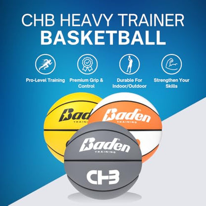 Baden | CHB Heavy Trainer Basketball | Premium Composite Cover | Men's, Women's & Youth Sizes - size: Youth 28.5"