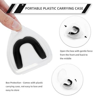 LPONJAR 5 Pack Toddler Kids Youth Mouth Guard, Moldable Sports Mouthguard with Case for Boys & Girls, Ideal for Non Braces, Football Lacrosse Hockey Basketball Boxing Soccer Taekwondo MMA Karate - size: Medium (7-14 Year old)
