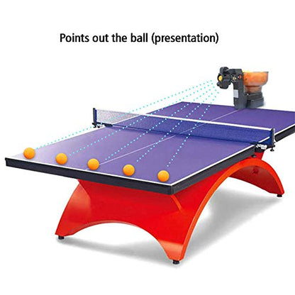 Table Tennis Robot/Ping Pong Ball Machine,Automatic Table Tennis Machine for Training/Tabletop Table Tennis Games with Customize Spin, Frequency, Ball Speed,Landing, Height - color: HP-07