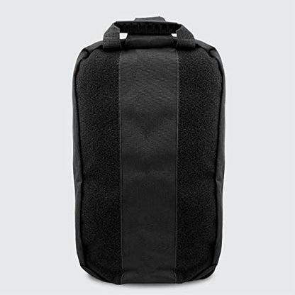 MediTac Large Hawk Type Tactical Trauma Bag Feat. Hook-and-loop Fastener Bag Backpack, MOLLE Bag Rucksack Pack - Black