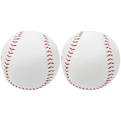 12in Softball Ball, PU Hand Sewing Sawdust Filled for Softball Training