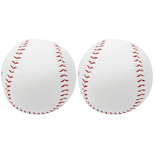 12in Softball Ball, PU Hand Sewing Sawdust Filled for Softball Training