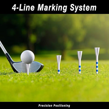 Professional 3-1/4” Golf Tees Reduces Friction & Side Spin - Choose 72 Pack,150 Pack or 200 Pack - color: 150 Pure Pack