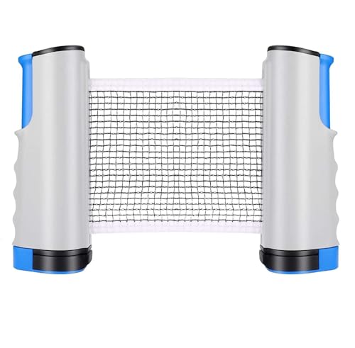 Ping Pong Net, Retractable Table Tennis Net Ping Pang Net Table Tennis Net Adjustable Portable for Indoor and Outdoor, Gray