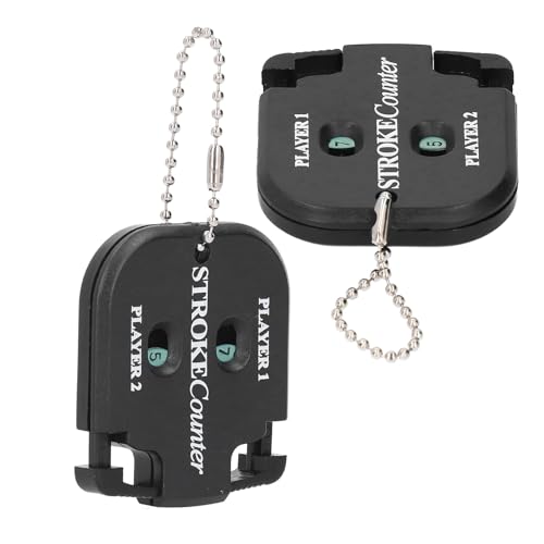 HURRISE 2pcs Portable Score Counter - Stroke Shot Score Counter with Key Chain, ABS Material for Easy Carrying, Ideal for and Other Games