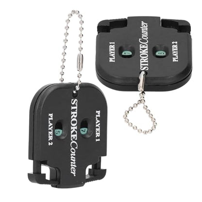 HURRISE 2pcs Portable Score Counter - Stroke Shot Score Counter with Key Chain, ABS Material for Easy Carrying, Ideal for and Other Games