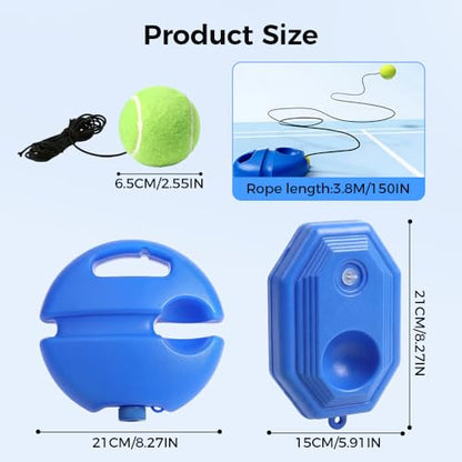 Tennis Ball Training Baseboard, 2026 New Tennis rebounder with Weighted Base, Portable Tennis Trainer Ball with String, Multifunctional Tennis Solo Practice kit for Backyard - color: #A,1set