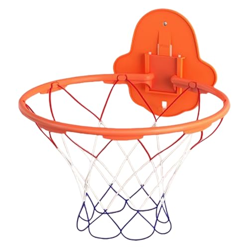 Indoor Basketball Hoop, Replacement Basketball Rim Silent Training Hoop Wall-Mount for Bedroom, Office & Home