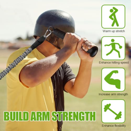 Davllin Baseball Resistance Trainer,Training Aid for Baseball Softball Pitchers,Interchangeable Grips to Build Arm Strength,Arm Bands for Baseball Players,Baseball Throwing Trainer,Great to Warm-Up