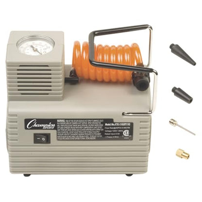 Champion Sports Electric Ball Inflator – Quiet High-PSI Air Compressor & Ball Pump for Sports Balls, 110–120V AC - size: 1/8 HP - 20 PSI (Economy)