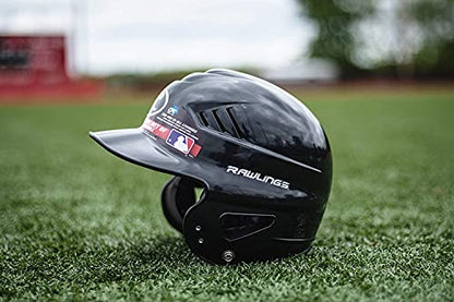 Rawlings | COOLFLO Batting Helmet | T-Ball (6 1/4" - 6 7/8") | Black - color: Scarlet - COOLFLO