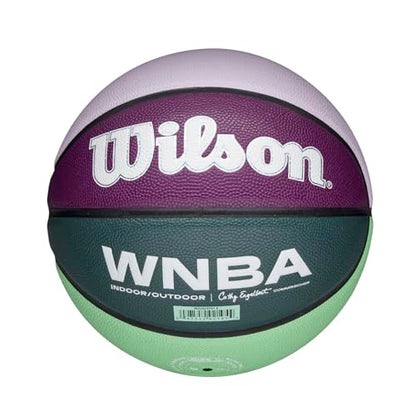 WILSON WNBA Heir Series Basketballs - Women's Official, Size 6-28.5" - color: Purple/Turquoise