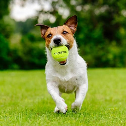 SPORTIC Tennis Balls, Duty Felt Pressurized Tennis Ball with Mesh Bag for 12PC or 36PC -High Bounce Training Exercise Tennis Balls for Beginners & Pet Dog Playing Balls, 3/4/12/36 PCS - style: 12pc fbm