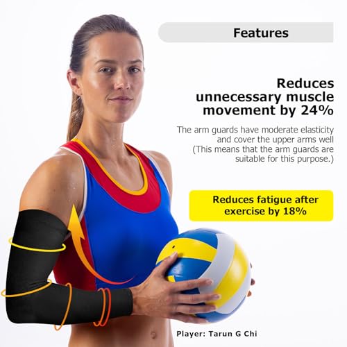 Volleyball Arm Sleeves youth girls - 5XS-2XL Compression Sleeves without pads for women teen girls tandem kids - size: Medium