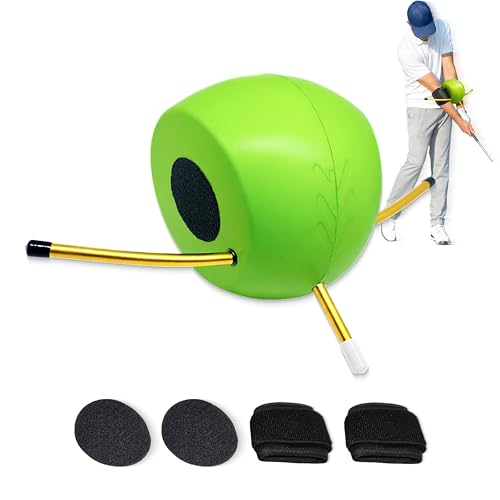 Golf Swing Trainer Ball with Adjustable Strap, Improve Arm Connection, Swing Path & Tempo, Golf Training Aid for Swing Mechanics