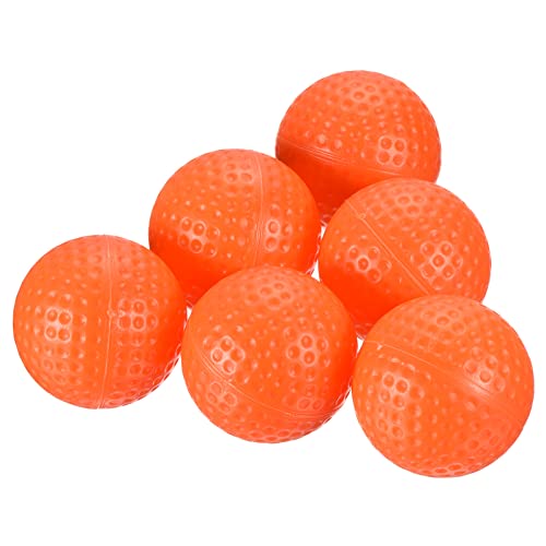 PATIKIL Golf Practice Balls, Hollow Flight Training for Indoor Swing Practice - color: Orange