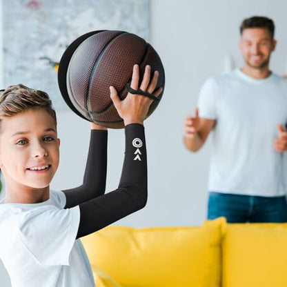 Basketball Shooting Trainer Kit Basketball Training Sleeve with Off-Hand Trainer Shooting Aid Accessories Improves Arm Strength Shot Alignment for Beginners Athletes Youth Adult