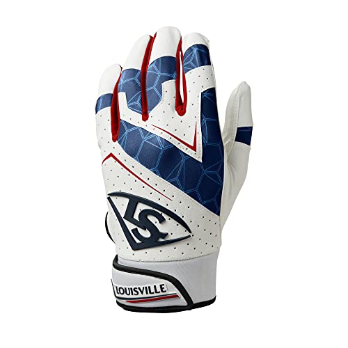 Louisville Slugger Youth Genuine 2.0 Batting Gloves - color: USA, size: Small