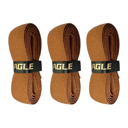 3 Pack Synthetic Leather Premium Replacement Grip Anti-Slip,Ultra-Durable,Comfort,Pickleball Tennis Badminton Replacement Grip/Grip Tape Brown