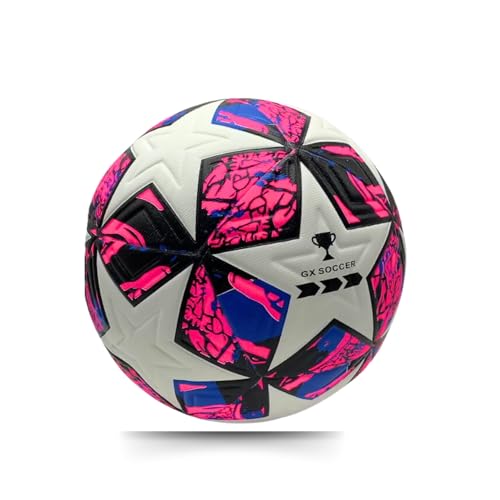 Soccer Ball Size 4. GX Soccer Champions Soccer Ball. Professional Grade PU Durable Material.