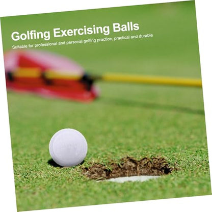 Toddmomy 2Pcs Professional Golf Training Balls for Indoor Practicing with Putting Rod Durable Synthetic Golfing Accessories for Skill Development and Practice
