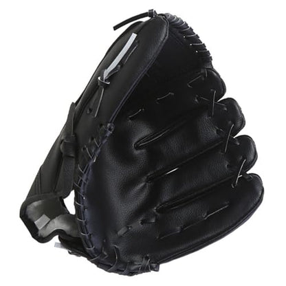 PU Thickened Baseball Glove for Infielders Soft PU Pitcher Mitt Flexible Impact-Resistant Training Glove for Beginners