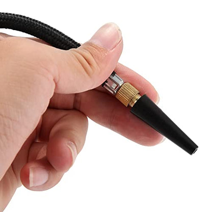 X AUTOHAUX 1 Set Portable Air Pump with Inflation Needle Tapered Nozzle Extension Hose for Bicycle Wheel Tire Inflator