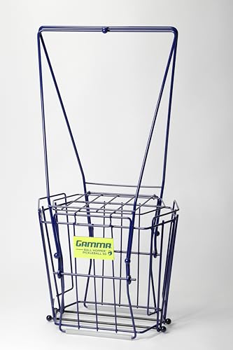 Gamma Sports Pickleball Hopper – 50 Ball Picker Upper with Hexagonal Basket, Reinforced Welds, Carbon Steel Wires & Attached Lid for Durable Pickleball Storage