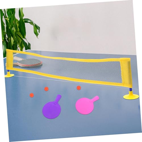 Mini Table Tennis Set for Portable Mini Pong Net with Rackets Compact Tabletop for Family Interaction and Beginner Play Easy Storage Indoor Game