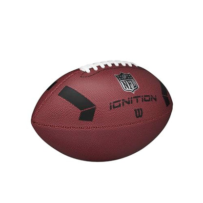 WILSON NFL Ignition Footballs - color: Brown, size: Junior - Ages 9-12, style: NFL Ignition