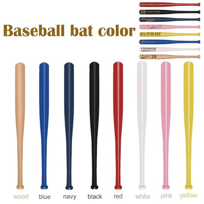 Personalized Mini Baseball Bats Custom Baseball Bat Wood 18inch Tee Ball Coach Team Training Games Engraved Gift