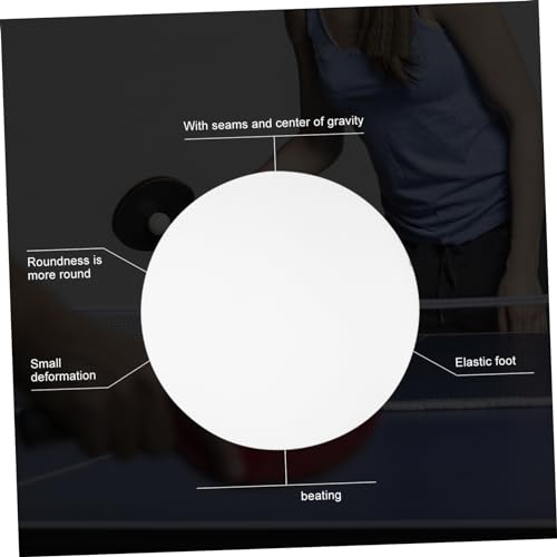 Happyyami 24 Pcs High Elastic and Durable Table Tennis Balls (White) 50pcs Balls for Pong Balls for Table Tennis
