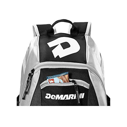 DeMarini Voodoo Junior Baseball Backpack - color: Team White, size: 11.5 inches x 9 inches x 17 inches